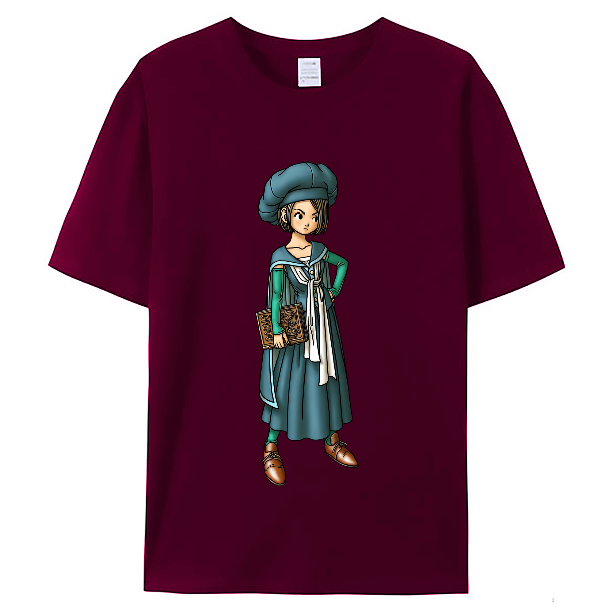 （画像用） ドラゴンクエスト Doragon Kuesuto Dragon Quest レディースカジュアルプリントTシャツ（綿100％）